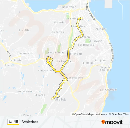 48 Bus Line Map