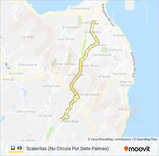 48 Bus Line Map
