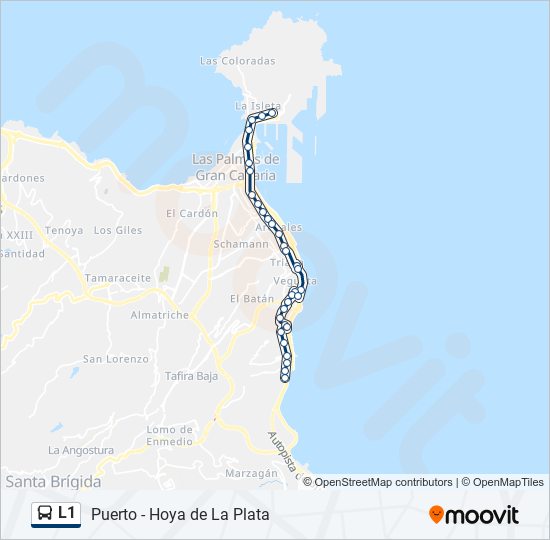 L1 bus Line Map