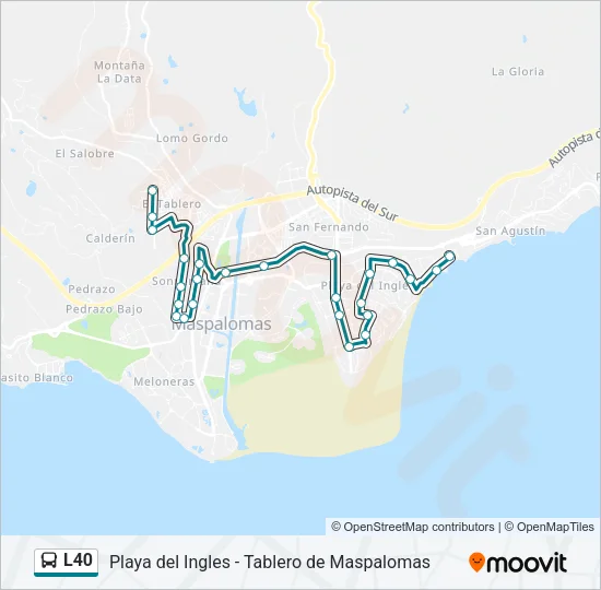 L40 Bus Line Map