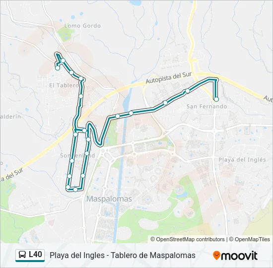 L40 Bus Line Map