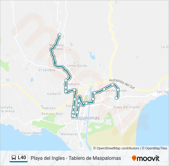 L40 Bus Line Map