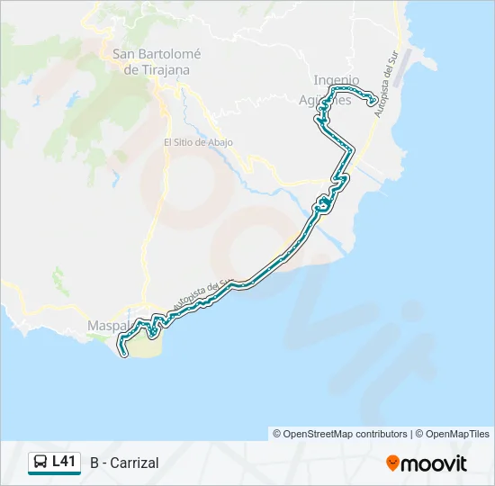 L41 Bus Line Map