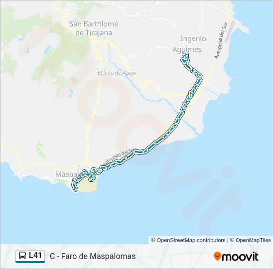 L41 Bus Line Map
