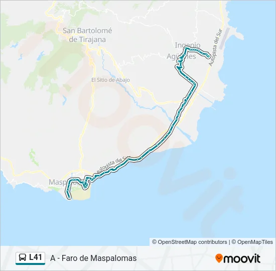 L41 Bus Line Map
