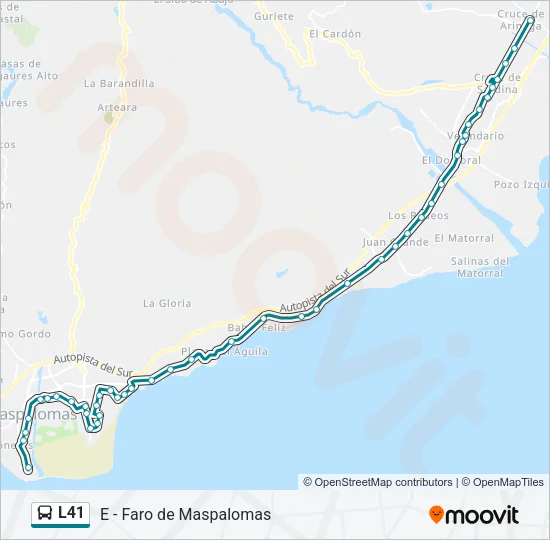 L41 Bus Line Map
