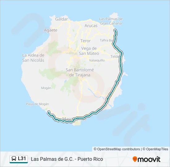 L31 Bus Line Map
