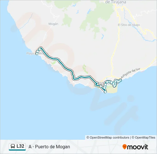 L32 Bus Line Map