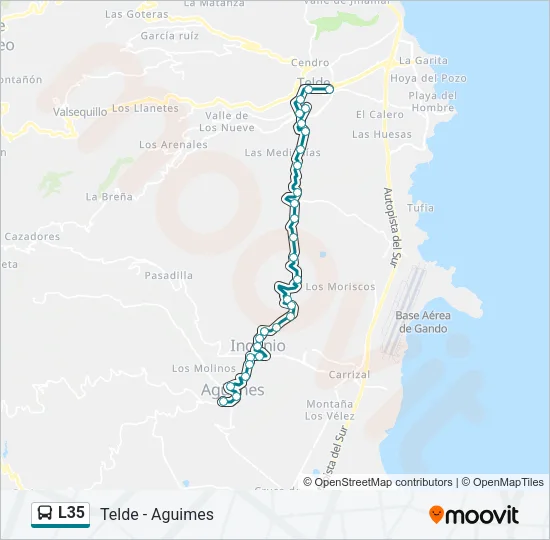 L35 Bus Line Map