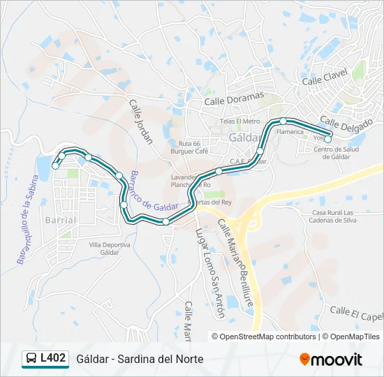 L402 Bus Line Map