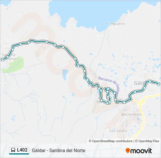 L402 Bus Line Map