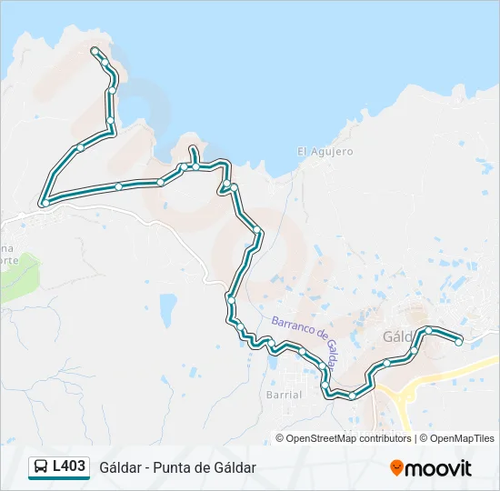 L403 Bus Line Map