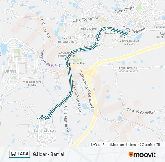 L404 Bus Line Map
