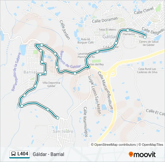 L404 Bus Line Map