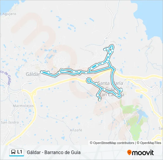 L1 Bus Line Map