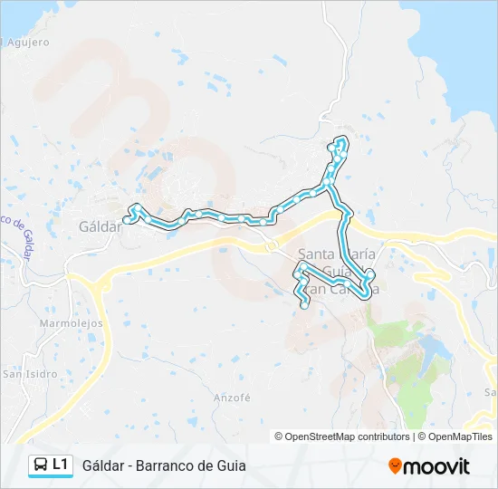 L1 Bus Line Map