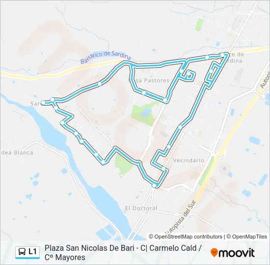 L1 Bus Line Map