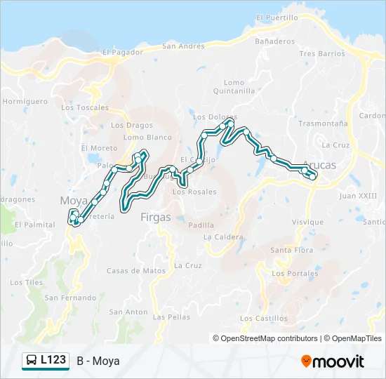L123 Bus Line Map