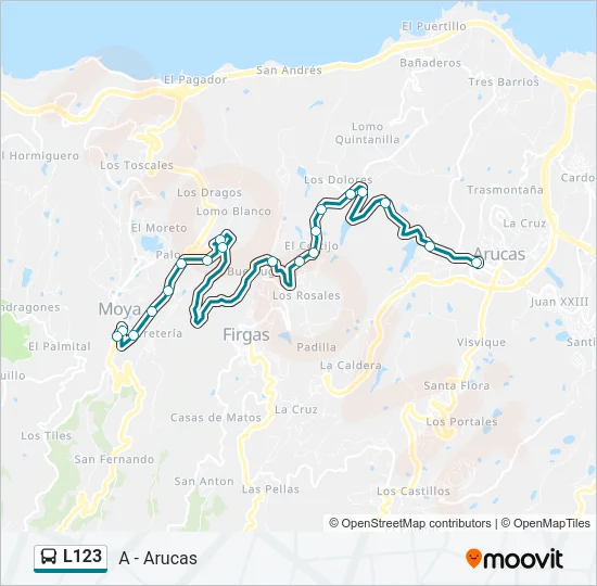L123 Bus Line Map