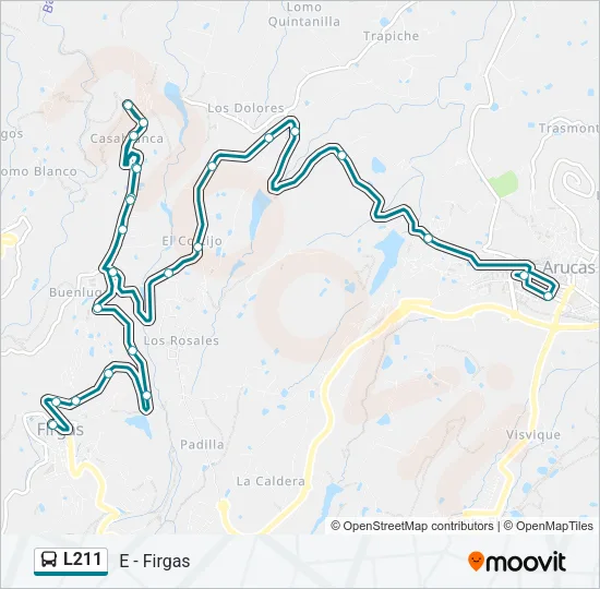 L211 Bus Line Map