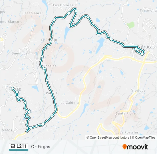 L211 Bus Line Map