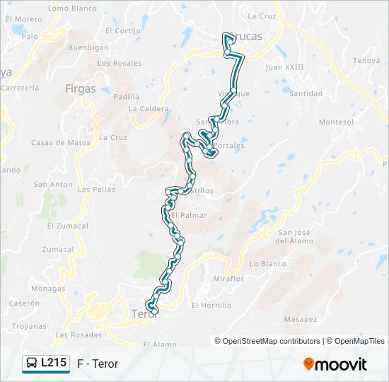 L215 Bus Line Map