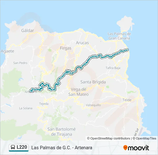L220 Bus Line Map