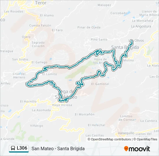 L306 Bus Line Map