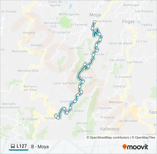 L127 Bus Line Map