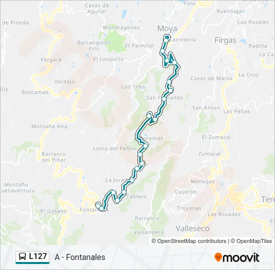 L127 Bus Line Map