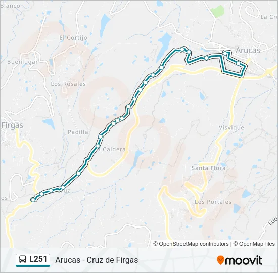 L251 Bus Line Map