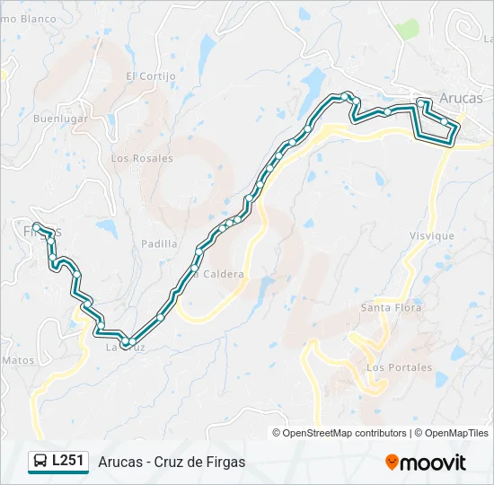 L251 Bus Line Map
