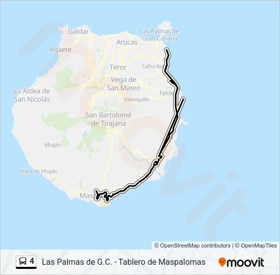 4 Bus Line Map