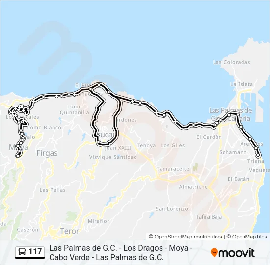 117 Bus Line Map
