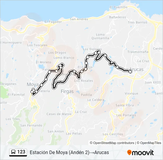 123 Bus Line Map