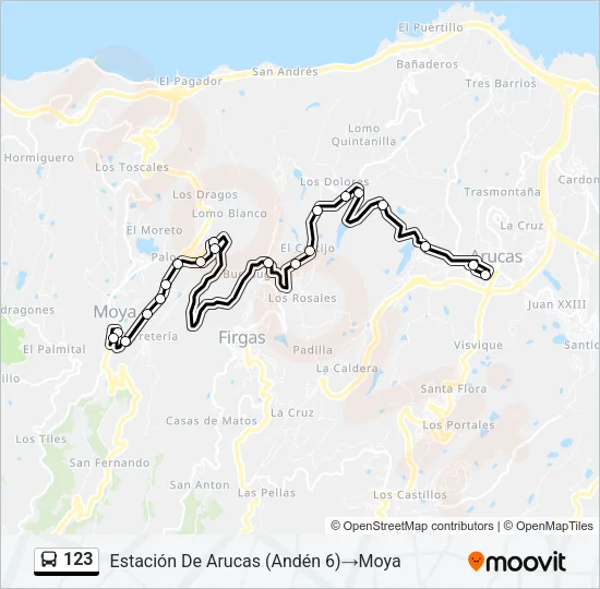 123 Bus Line Map