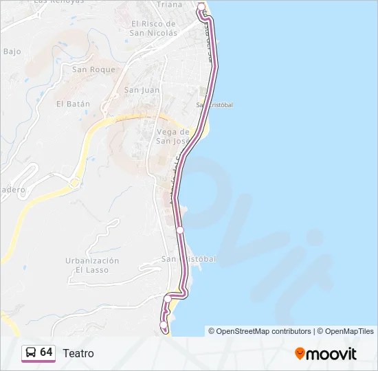 64 Bus Line Map