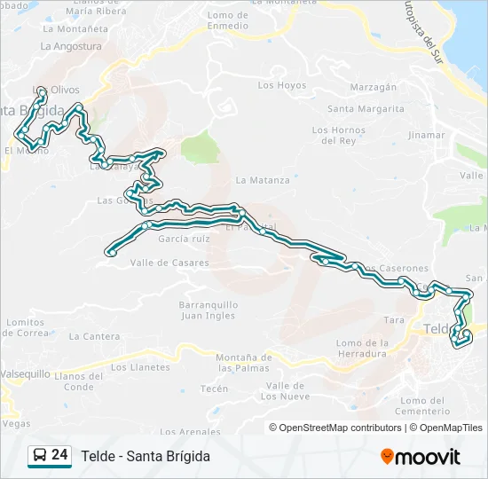 24 Bus Line Map