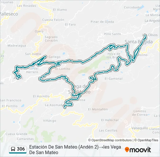 306 Bus Line Map