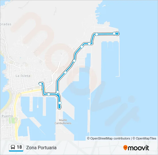 18 Bus Line Map