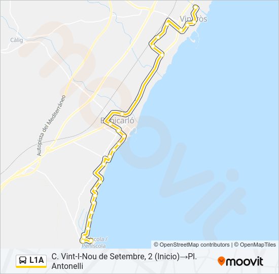 Mapa de L1A de 