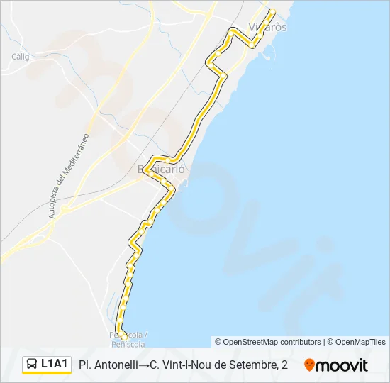 L1A1  Mapa de línia