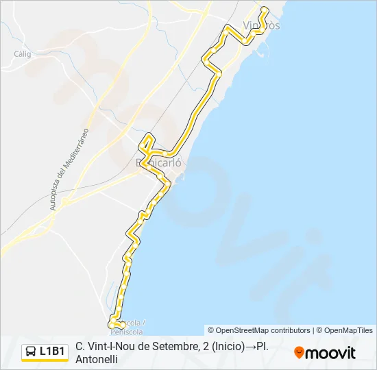 L1B1  Line Map