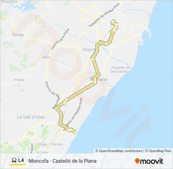 L4 Bus Line Map