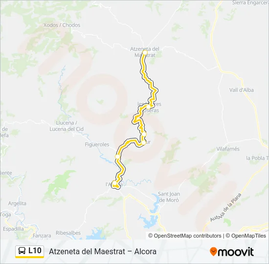 L10 Bus Line Map