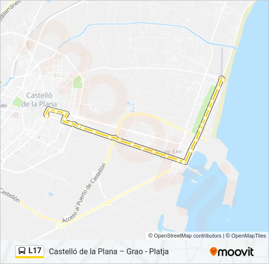 L17 Bus Line Map