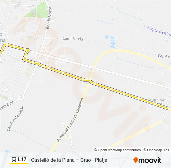 L17 Bus Line Map