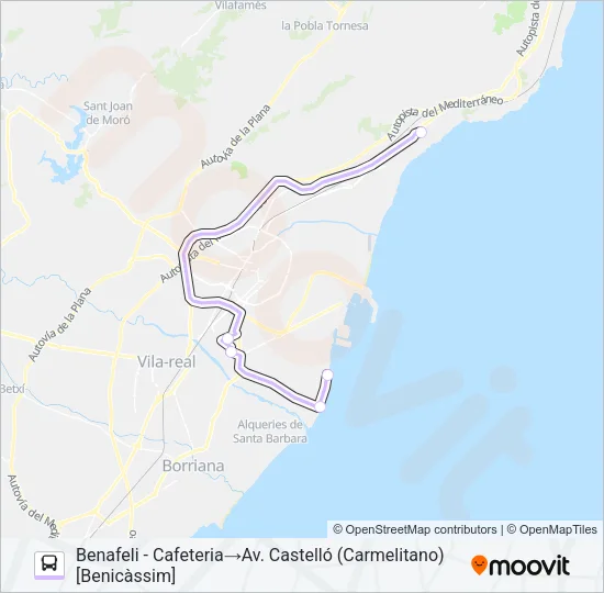 ALMA-BENI Bus Line Map