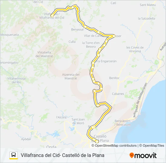 CVCS-107-1 Bus Line Map