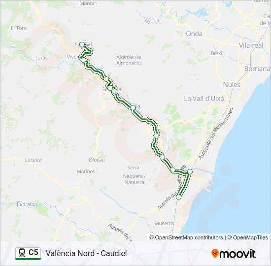 C5 Train Line Map